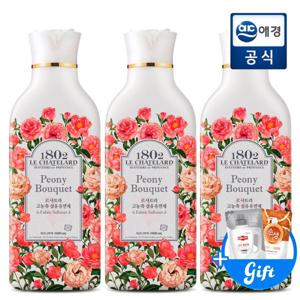 (르샤트라1802)르샤트라 고농축 섬유유연제 피오니부케 1L x 3개+400ml 증정지급