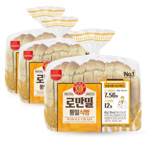 삼립 토종효모로 만든 로만밀 통밀 식빵 420g x3개