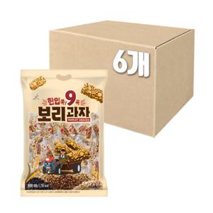 한입쏙 9곡 보리과자 400g X 6봉지 미니 길쭉이 (66입) 곡물과자 1박스