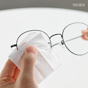 닥터퓨리 렌즈클리너  X 2개 (총 200매입) 레몬향 안경클리너 액정클리너 휴대폰클리너 알콜스왑