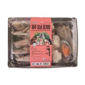 제주 김녕 꽃게탕 1kg 3인분-4인분 대용량 바지락 오징어 아귀토막 새우 오징어채