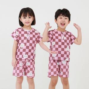 [알록달록]국산 5부 여름 실내복 잠옷 여아 남아 유아 주니어용