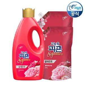 피죤 섬유유연제 시그니처 플라워페스티벌 2L 용기+1.6L리필x2개