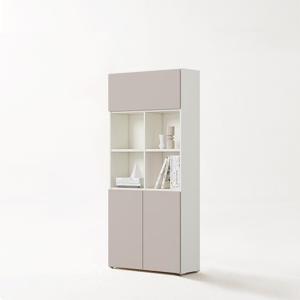 한샘 티오 격자책장 플랩,하부도어형 5단 80cm (컬러 택1)