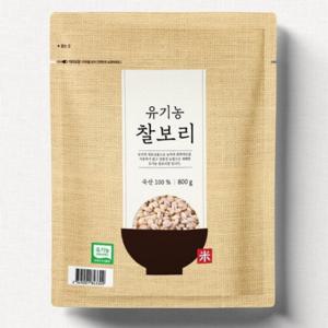 유기농 찰보리쌀 800g/봉