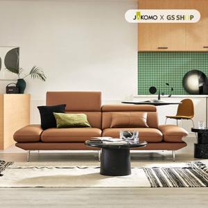 [자코모]메이트 멀티 3인 기능성 슈렁큰 천연면피 소가죽 소파+쿠션1개