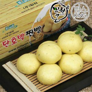 [맘스킹]밀원본가 HACCP 안흥단호박찐빵 25개(1600g)-수입팥