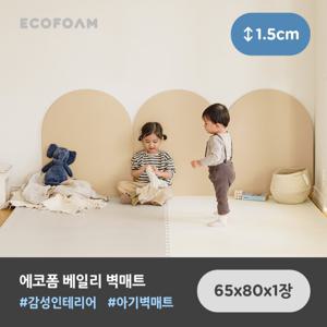 에코폼 베일리 벽매트 65 x 80 x 1.5cm 유아 침대 안전 벽가드