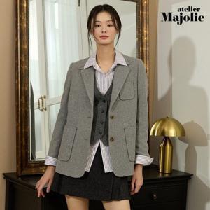 아뜰리에마졸리 클래식 헤링본 울 재킷 1종 [런칭 가격 99,900원]