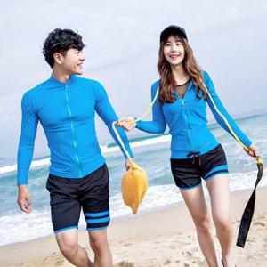 블랙 블루 래쉬가드세트 (2종) RG008
