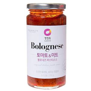 청정원 토마토&미트 볼로네이즈 파스타소스370g+면250g