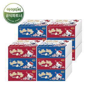[주말특가] 헬로키티 뽑아쓰는 팝업티슈 골드(110매x12개)