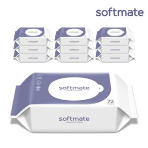 순둥이 생분해물티슈 소프트메이트65 리필형 72매 10팩/w65R-01