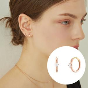 [아이유착용]제이에스티나 JBasic 14K귀걸이(JJJBEQ9AS557R4000)