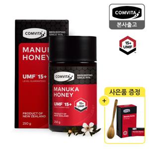 콤비타 UMF 15+ 마누카꿀 250g + 꿀스틱7개 + 나무스푼