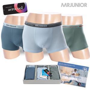 [물랑루즈] MR주니어 로터스 드로즈 팬티 사각 남아 주니어팬티 3매입