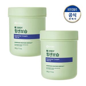 [무료배송] 그린핑거 힘센보습 에센셜 크림 500g x 2