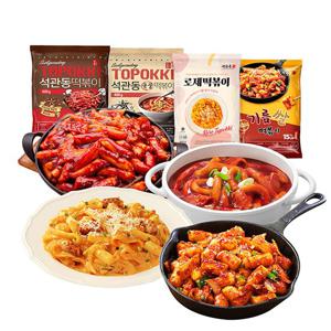 석관동떡볶이 골고루 4팩 (오리지날국물로제기름쌀)