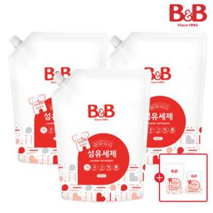 비앤비 유아 섬유세제 1500ml 리필형 3입+ 증정품_M001