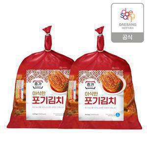 종가 종가집 아삭한포기김치 4.4kg*2 총 8.8kg