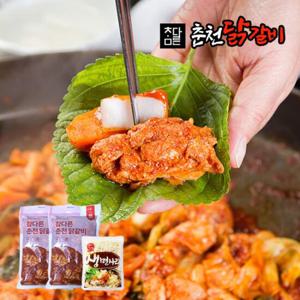 춘천직송 참다른 국내산순살 춘천닭갈비 500g x 2팩+우동사리