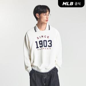 [MLB공식] 스포티브 바시티 오버핏 카라 맨투맨 NY (Cream)