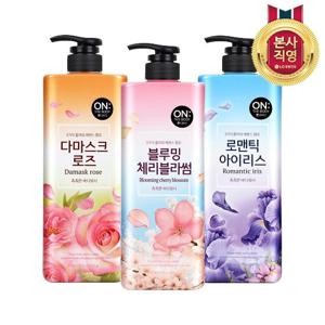 [체험특가]온더바디 플라워 바디워시 900ml X 2개 3종 택1