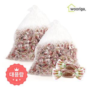 계피맛 캔디 H 4kg 2봉 사탕 간식 대용량 업소용