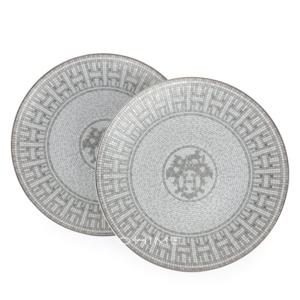 에르메스테이블웨어 PLATE SET PLATINUM  모자이크 패턴 24