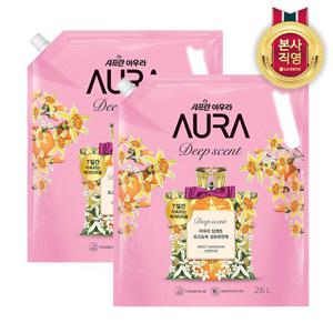 [청사특가]샤프란 AURA 딥센트 2.6L리필(스위트만단린향)*2개+아우라 680ml