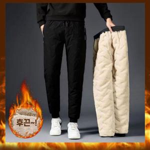 겨울 방한 패딩바지 L~6XL (안감양털/방수재질 누빔바지)