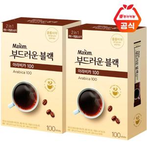 동서 맥심 부드러운 블랙 아라비카 100T x 2개+사은품랜덤증정(ID당1개)