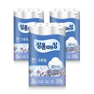 잘풀리는집 케어앤소프트 27M 30롤 3팩