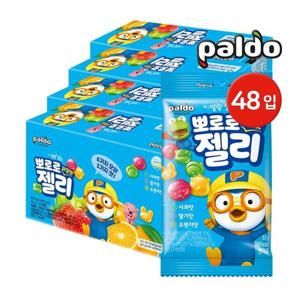 [팔도]뽀로로 과일맛 젤리 53g 48입(12입x4개) / 어린이간식