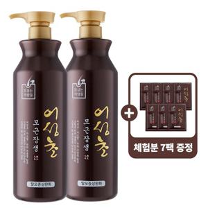 모근장생 어성초 샴푸 대용량 탈모 기능성 1000ml X 2개 두피 케어 약산성 비듬 천연