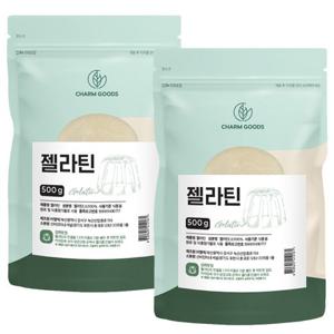 [참굿즈] 젤라틴 분말 가루 500g 2팩