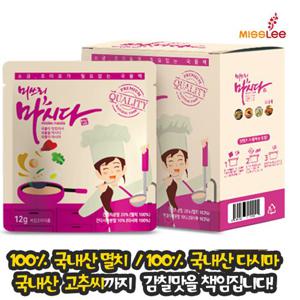 미쓰리 멸치만능육수 마시다 조미팩 12g x 18팩 (5팩 x3Box + 낱 3팩)