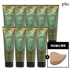 [플루]버블 바디 스크럽 허브그린티 200g x 9 + 우드괄사