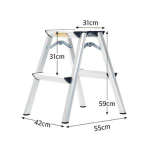 모모이츠 가정용 작업용 알루미늄 광폭형 2단사다리