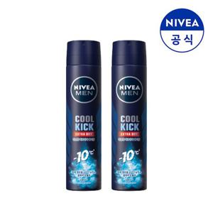 니베아 맨 데오드란트 스프레이 쿨 킥 200ml X 2개