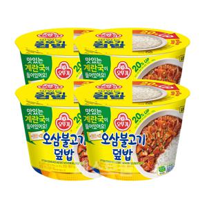 오뚜기컵밥 오삼불고기덮밥(즉석국) 315g 4개