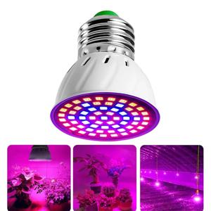 Led 성장 전구 220V E27 60 80LED 전체 스펙트럼 LED 식물 온실 수경 성장 빛 실내 식물 식물 꽃 램프