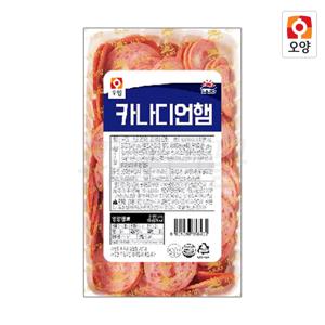 [국산 돼지고기 79% 이상] 사조오양 카나디언 햄 1kg 1개,2개,3개 모음 / 살라미