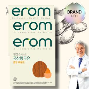 이롬 국산콩 호두아몬드 두유 190ml x 16팩, 32팩, 48팩