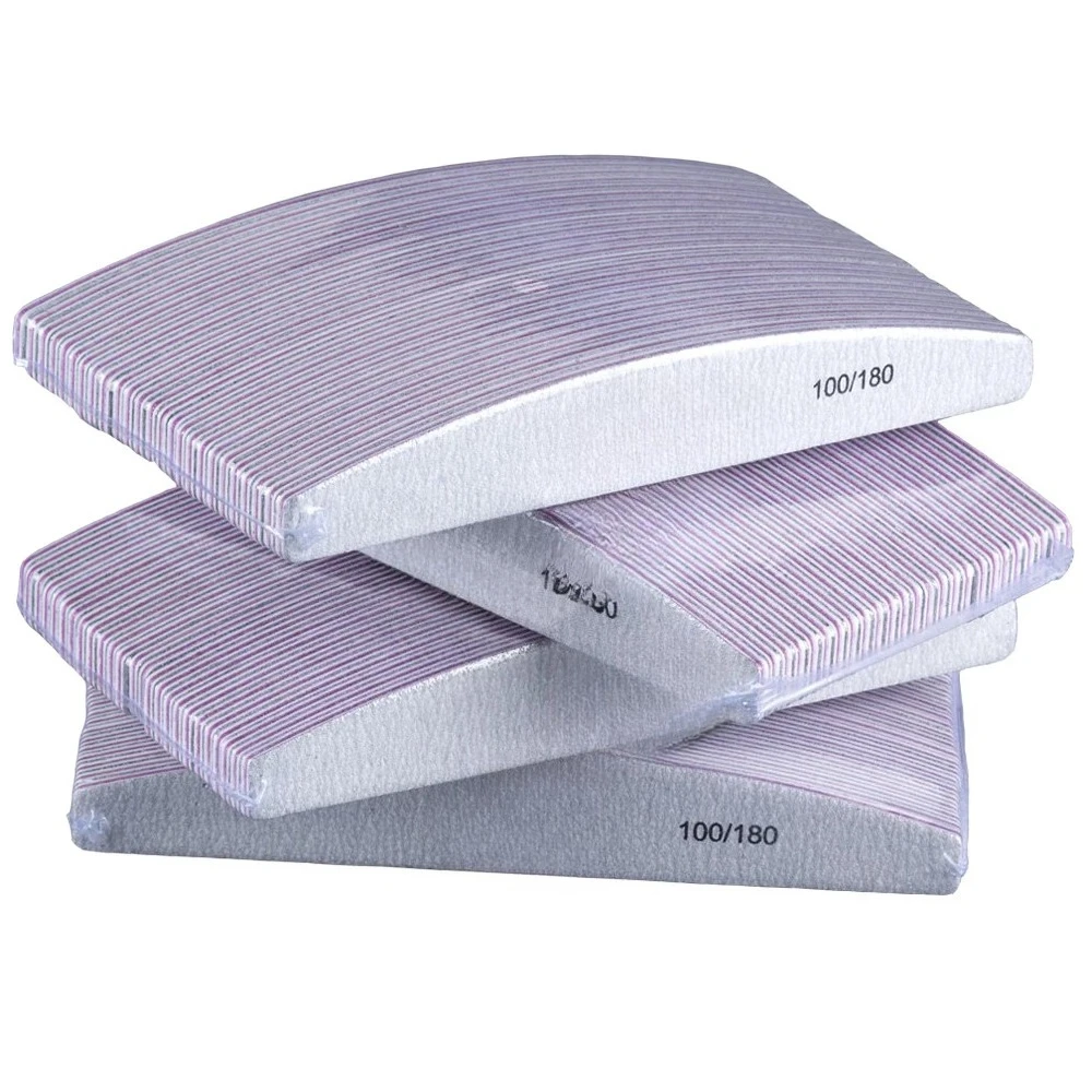 10개/세트 80/100/150/180/240 그릿 리마스 트리머 라임 네일 아트 손톱 관리 도구 네일 파일 버퍼 양면 네일 파일 버퍼