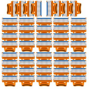 남성용 수동 면도기, 퓨전 5 용 세트 스테인레스 스틸 블레이드, 5 층 면도날, 4 개, 8 개, 12/16 개