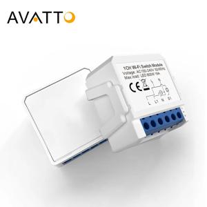 AVATTO ZigBee 투야 미니 스마트 스위치, DIY 조명 스위치 모듈, 양방향 제어, 알렉사 앨리스 구글 홈과 작동, 1, 2, 3/4 갱