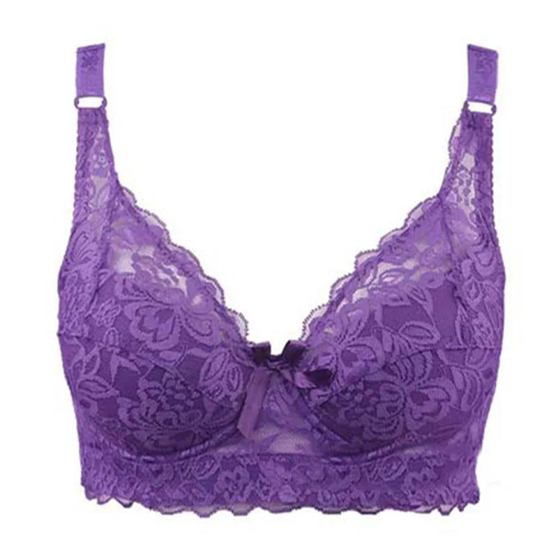 여성 섹시한 Bralette 빅 사이즈 레이스 속옷은 브래지어를 밀어 80CD-105CD Intimates 여성 레이스 브래지어 란제리 42D 44D 46D soutien gorge