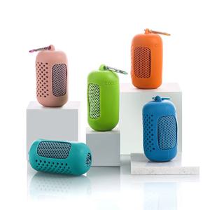 야외용 타월 원형 실리콘 포장 아이스 타월 부드럽고 통기성 좋은 쿨 타월 요가, 러닝, 피트니스 및 기타 활동에 적합