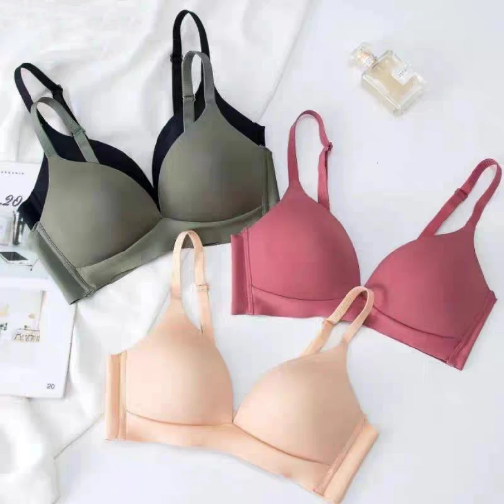 FallSweet 여성은 브래지어를 밀어 여자 원활한 브래지어 일본식 무선 속옷 강철 반지 Bralette 섹시한 여성 란제리
